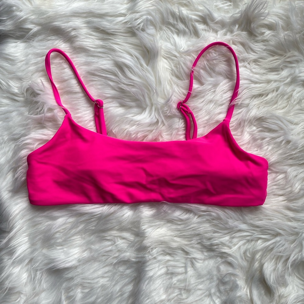 Shein hot pink bikini top size medium